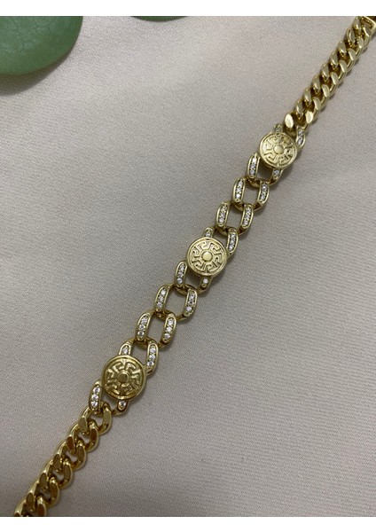 Xuping Gold Altın Kaplama Zincir Kadın 14K Bileklik Suya Dayanıklı Kararma Yapmaz Günlük ve Özel Gün Kullanımına Uygun Hediyelik Zarif Tasarım 17cm 19cm Ayarlanabilir Bileklik fiyatları