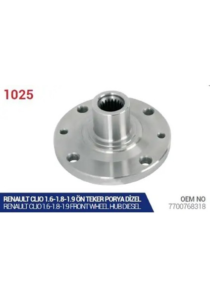 1025 On Poyra 7700768318 (2 Adet Fiyatıdır)