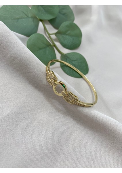 Xuping Xp Gold Altın Kaplama Kadın 14K Kelepçe Suya Dayanıklı Kararma Yapmaz Günlük ve Özel Gün Kullanımına Uygun Hediyelik Zarif Tasarım 18CM