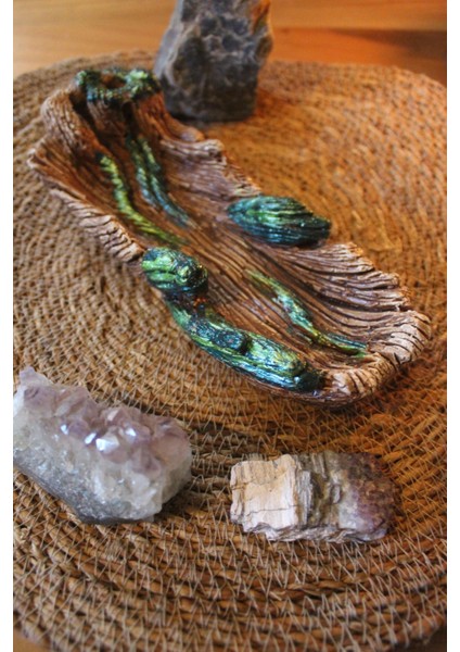 Ağaç Kabuğu Tasarım Çubuk Tütsülük