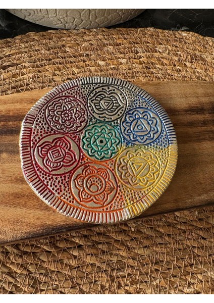 7 Çakra Metal Çubuk & Konik Tütsülük