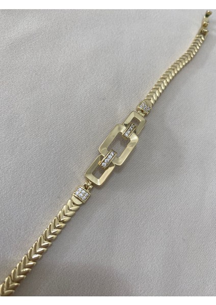 Xuping Xp Gold Altın Kaplama Kadın Ataç Bileklik Suya Dayanıklı Kararma Yapmaz Günlük ve Özel Gün Kullanımına Uygun Başak Zincirli Hediyelik Zarif Tasarım 18CM Bileklik fiyatları