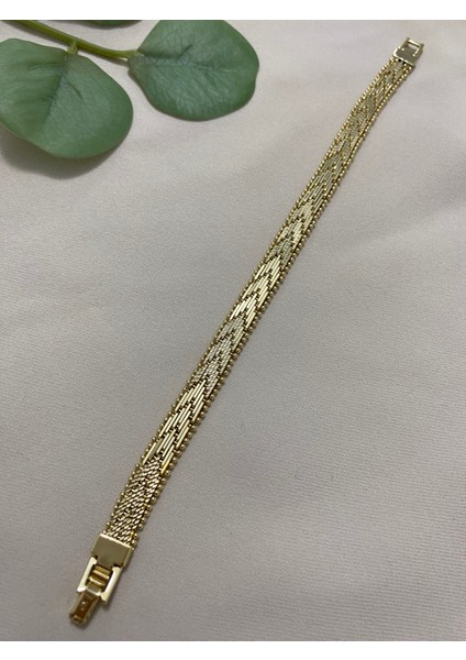 Xuping Gold Altın Kaplama Kadın 14K Ince Hasır Bileklik Suya Dayanıklı Kararma Yapmaz Günlük ve Özel Gün Kullanımına Uygun Hediyelik Zarif Tasarım 18 cm Ayarlanabilir Bileklik