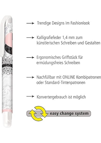 College Iı Soft Marble Dolma Kalem 1.4 mm fiyatları