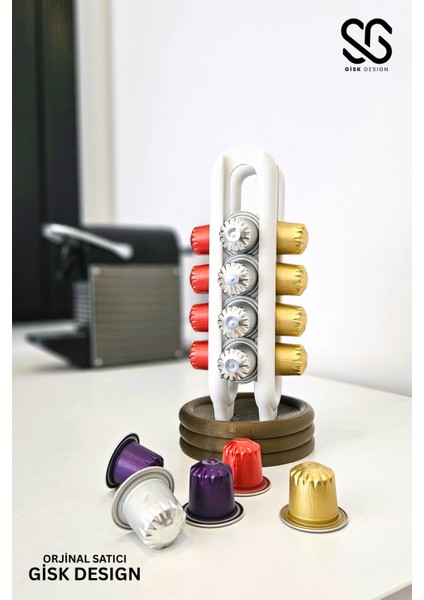 Nespresso Kahve Kapsül Standı | Mutfak Kahve Köşesi Organizer Dekor