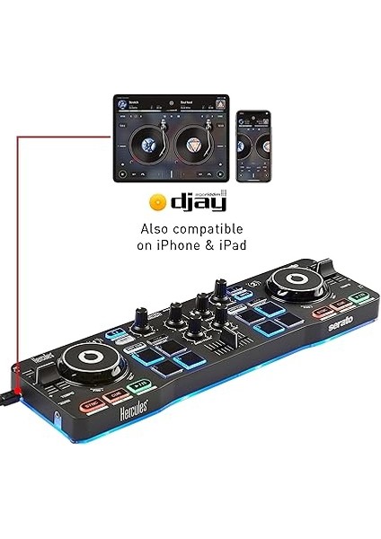 Djcontrol Starlight – Dahili Işık Gösterisi ve Profesyonel Özelliklere Sahip Kompakt Dj Kontrol Cihazı fırsatları