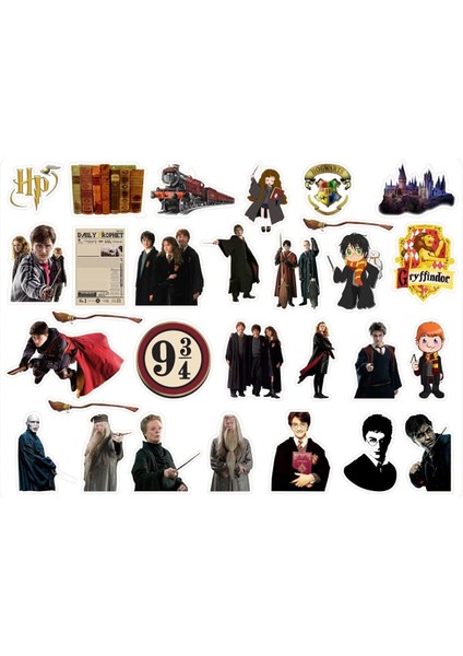 Major Selection Harry Potter Sticker 2-5cm Arası 2 Sayfa 54 Adet Etiket modelleri