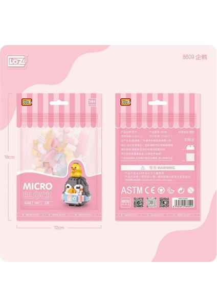 Bfs LZ8609 Loz Penguen Blok Seti Mini Poşet -Vagon Life