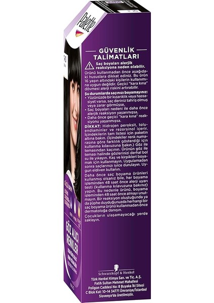 Yoğun Saç Boyası 1.0 Siyah indirimleri