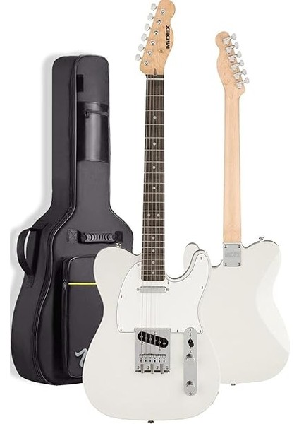 TLX-50WH-25AMP Tele Kasa Gül Klavye 2 Single-Coil 25W Amfili Elektro Gitar modelleri