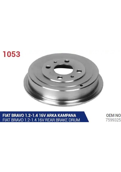 1053 Fren Kampanasi 1661877 7599325 (2 Adet Fiyatıdır)