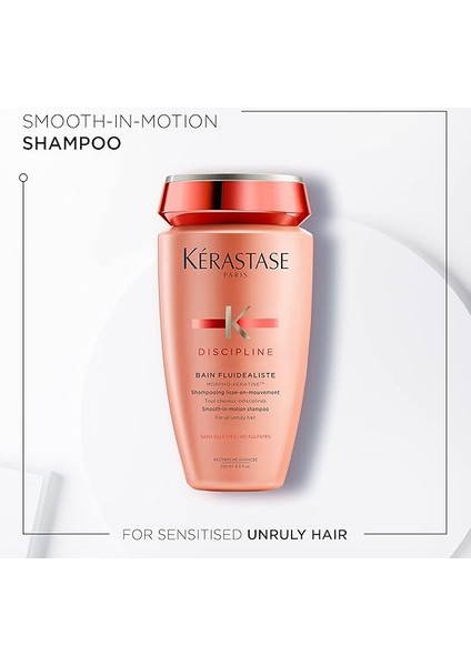 Disiplin, Pürüzsüzleştirici Kabarma Önleyici Şampuan, Asi Saçlar Için, Bain Fluidealiste, 250ML fiyatları
