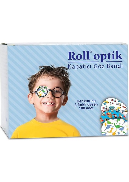 Optik 100'LÜ Kapatıcı Göz Bandı, Göz Pedi, Erkek (131009)