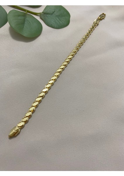 Xuping Gold Altın Kaplama Kadın 14K Kuyumcu Arpa Model Bileklik Suya Dayanıklı Kararma Yapmaz Hediyelik Zarif Tasarım 17 cm 19 cm Ayarlanabilir Bileklik