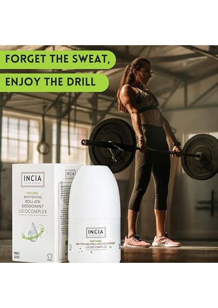 Incia Natural Whitening Beyazlatıcı Kompleks Doğal Roll-On Deodorant 50ML 1 Paket fırsatları
