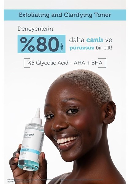 Purest Solutions Canlandırıcı ve Gözenek Sıkılaştırıcı Glikolik Asit Mavi Tonik, Seyahat Boy 50 ml fırsatları