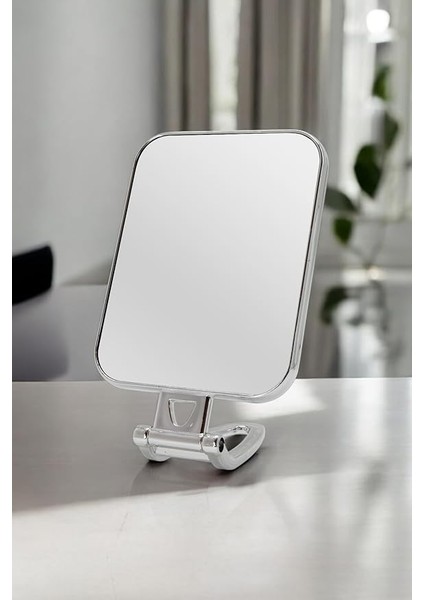 Mark Beauty Serisi 3x Büyüteçli Çift Taraflı Ayarlanabilir Eğimli Masa Üstü Makyaj Aynası 12X18 cm Dikdörtgen indirimleri