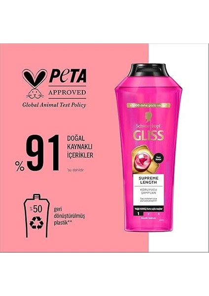 Supreme Length Şampuan 400ML indirimleri