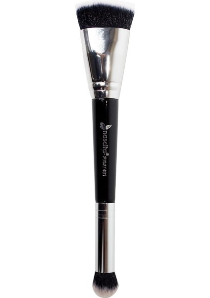 Professional Çift Taraflı Makyaj Fırçası (Kontür &amp; Kapatıcı) - 491