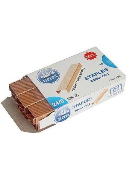 24/6 Zımba Teli Sarı 1000 Li Kutu (1551) modelleri