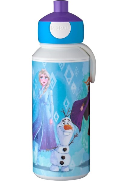 - Pop-Up Campus Içecek Şişesi, Su Şişesi, Okul Için Sızdırmaz Şişe, Tekrar Kullanılabilir, Bpa Içermez ve Bulaşık Makinesinde Yıkanabilir, 400 Ml, Frozen 2