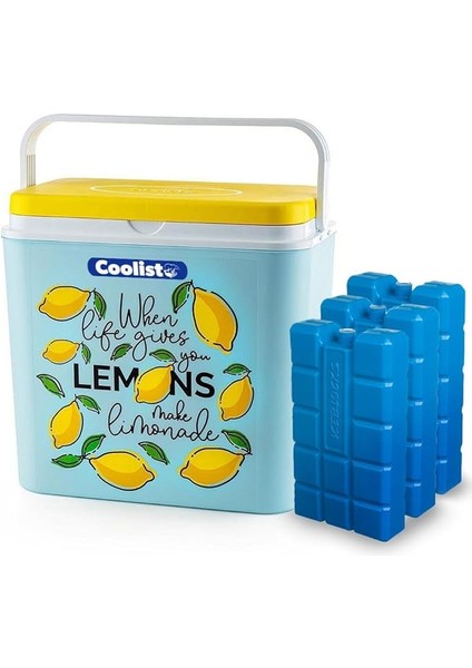 CLB30LM Limon Desenli Buzluk, 30 Litre + 3 Adet Buz Kaseti 400GR