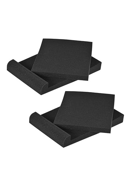 2 Paket Stüdyo Ü Hoparlör Izolasyonu Akustik Köpük Pedleri Maks. 9.6 '' * 7.7 '' Kullanım I fırsatları