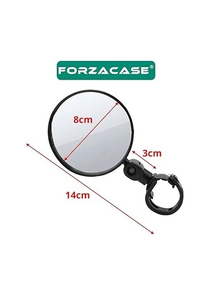 Geniş Açılı Elektrikli Bisiklet Scooter Dikiz Aynası 8 cm Çap - FC619 fırsatları