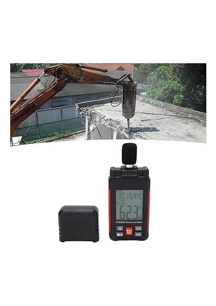 Desibel Metre 3 Çok Fonksiyonlu Büyük Arka Işık LCD Ekranda Nem Sıcaklığı Dijital Ses Ölçer Arka Işığa Ihtiyaç Varlık Büyük Ölçüm LCD Işığı indirimleri