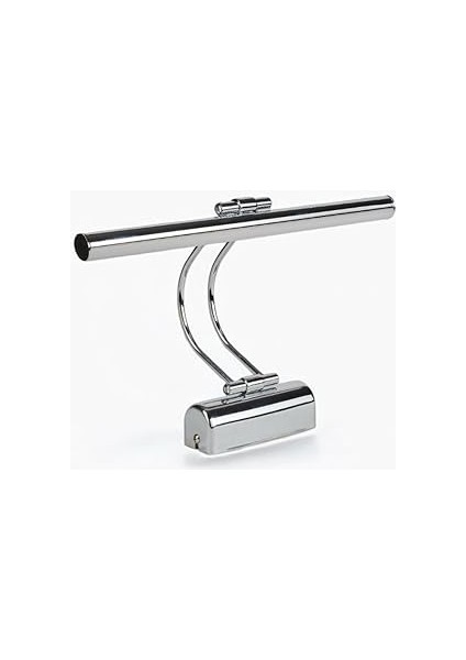 35 cm Elektrikli 3200K Gün Işığı Enerji Tasarruflu Flüt LED Aplik Banyo Tablo Çalışma Masası Duvar Sanat Eseri Ayna Dekoratif ve Modern Aydınlatma Gümüş (Krom) Renk