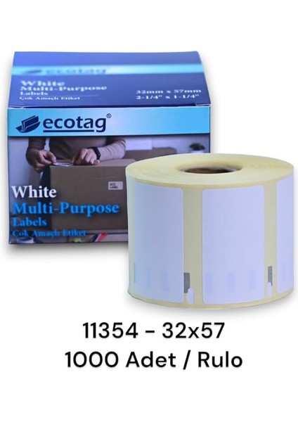 Dymo Labelwritter Etiket Muadili 32 mm x 57 mm - 1000 Adet