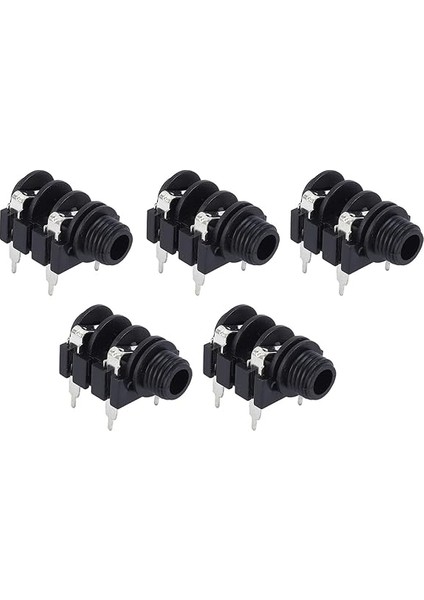 1/4 Stereo Jack Stereo Jack Fiş Güvenli 5 Adet Elektro Gitar Için (Pozitif Soket) modelleri