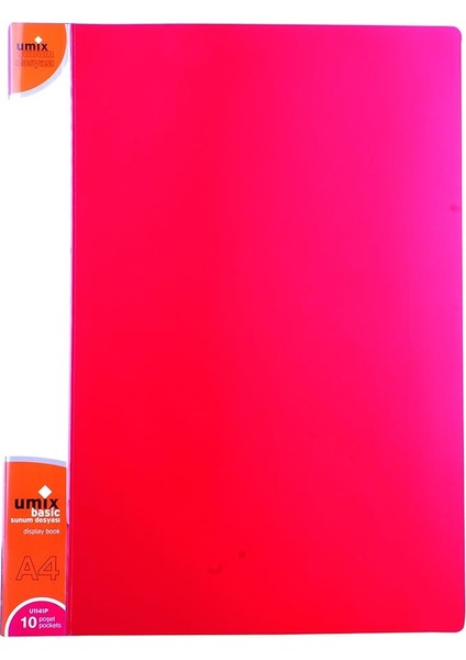 Basıc Sunum Dosyası 10'lu Kırmızı