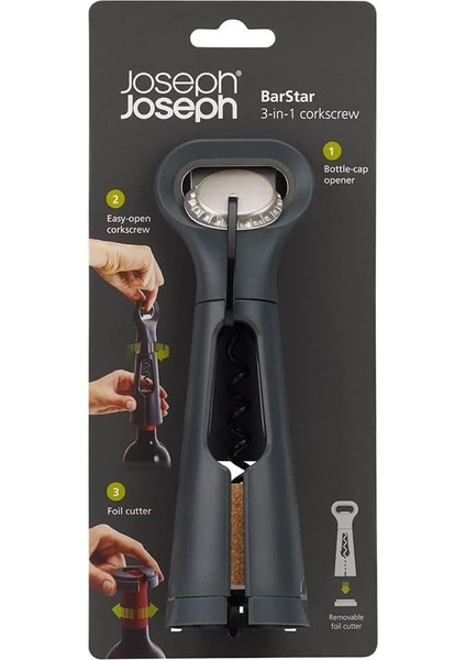 Joseph Barstar 3ü 1 Arada Tirbüşon - Gri indirimleri