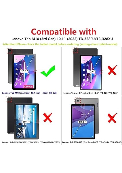 Lenovo Tab M10 3rd Gen TB328 10.1 Inç 2022 ile Uyumlu, Lenovo Tab M10 (3. Nesil) 10,1 Inç Tablet, Grafiti Için Stand Fonksiyonlu Kapaklı Kılıf fiyatları