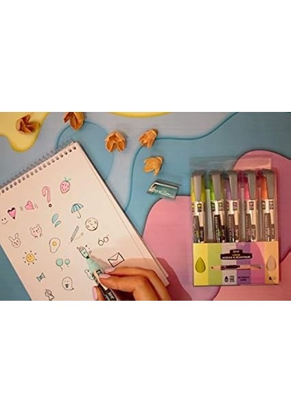 Likit Pastel Kalem 6 Li modelleri