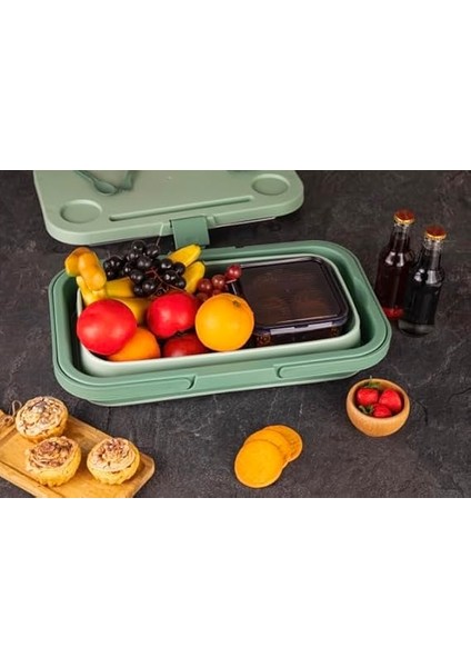 Piknik Seti | Masalı Silikon Sepet 24 Lt Kamp Çantası fiyatları