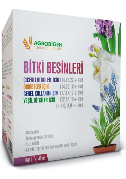 Bitki Besinleri (Karışık)(Katı-2 gr x 24 Adet)