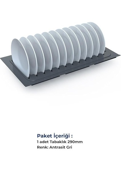 Çekmece Içi Tabaklık ve Kaselik Düzenleyici (Yandan 3cm, Boydan 6cm Kesilebilir) 44X48 cm modelleri