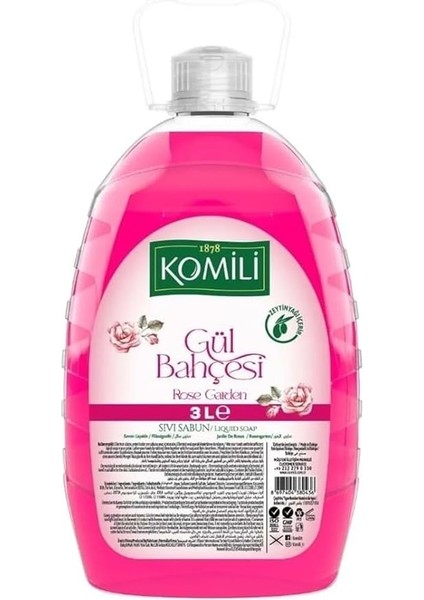 1878 Sıvı Sabun Gül Bahçesi 3 Litre