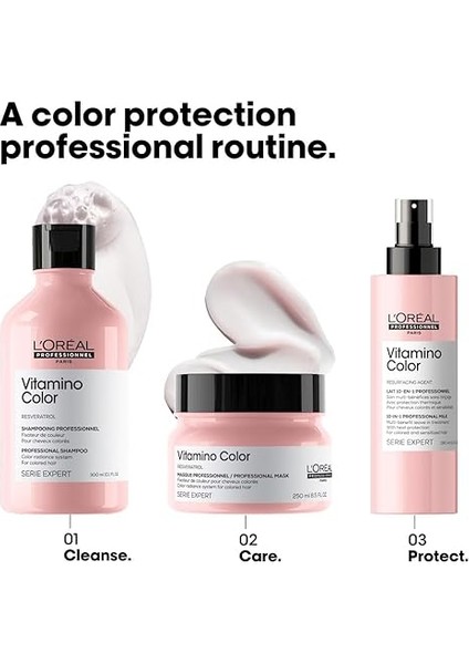 Professionnel Paris Serie Expert Vitamino Color Boyalı Saçlar Için Renk Koruyucu Şampuan 300ML fırsatları