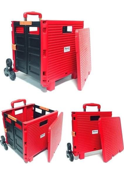 Style Katlanabilir Taşıma Pazar Arabası Merdiven Çıkabilen Taşıma Arabası