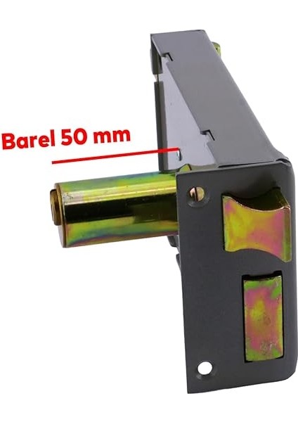 Kısa Barelli Trajlı Dış Kapı Kilit Anahtarlı Apartman Demir Kapı Otomatı 50 mm Manuel Sağa Açılır indirimleri