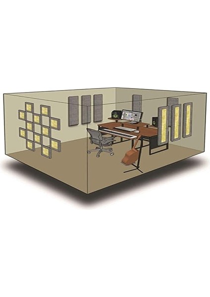 London 10 Akustik Panel Paketi, Bej