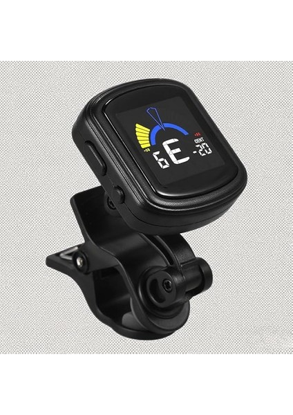 Renkli Ekranlı Klip-On Akortör, Kromatik Gitar Bas Ukulele Keman Için, Süper Hızlı ve Doğru Akort, Çift 360 Derece Döner Klip, Dahili Pil, Yüksek Çözünürlüklü Va Ekran