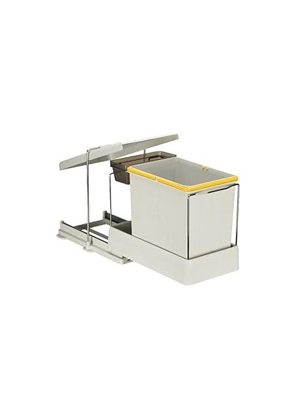 21600 Raylı Dolap Içi Çöp Kovası 16+1 Lt (17 Lt)