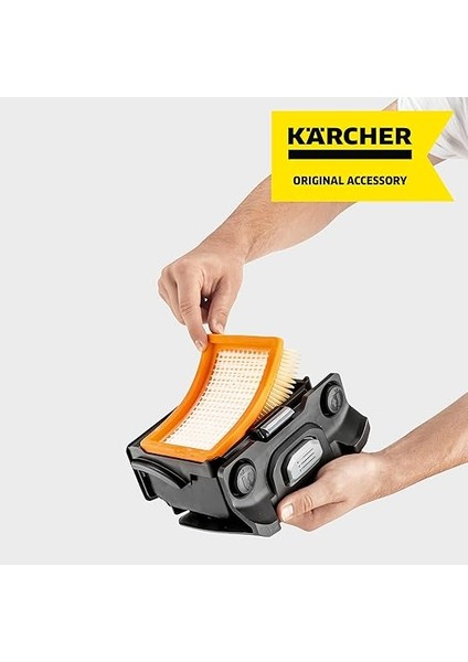 Düz Katlamalı Filtre, Karcher Çok Amaçlı Elektrikli Süpürge Wd 4 Ila Wd 6 Arası (Hızlı ve Konforlu Değiştirilebilir, Kir Teması Olmadan, Islak ve Kuru Emişi Filtre Değişimi Gerektirmez) modelleri