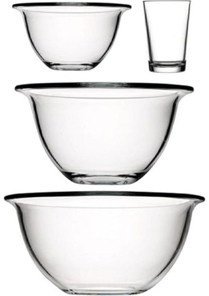 4 Parça Fırın ve Karıştırma Kabı Arda Türkmen Lezzete Hazırlık Seti