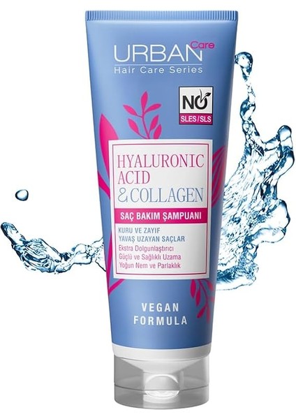 Care Hyaluronik Asit &amp; Kolajen Kuru ve Cansız Saçlara Özel Saç Bakım Şampuanı Sülfatsız 250 Ml- Vegan modelleri