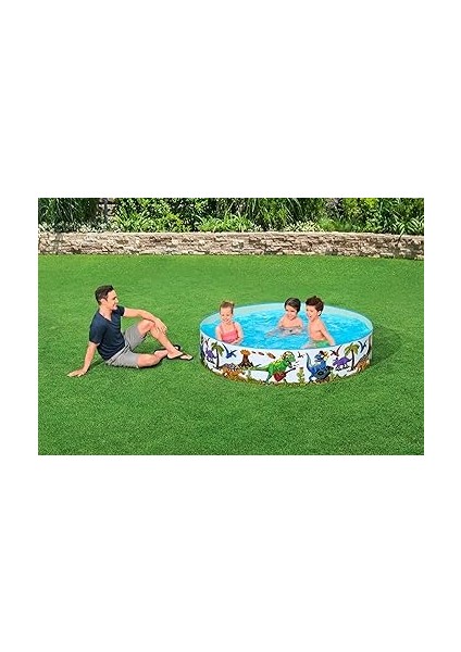 | Dinozor Çocuk Havuzu, Çocuk Yüzme Havuzu, Yer Üstü Şişirilebilir Havuz, Açık Bahçe Havuzu, 183 cm x 38 cm fiyatları